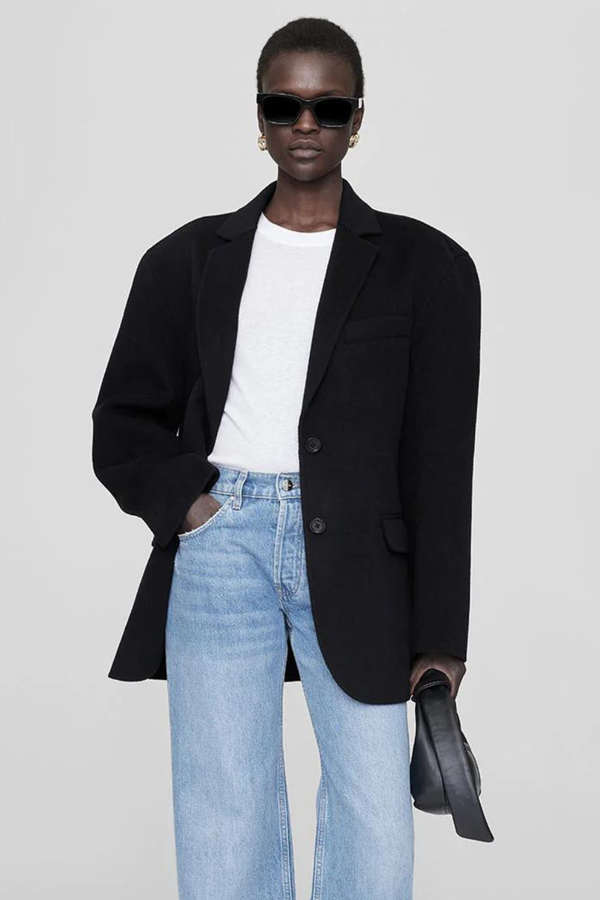 Quinn Blazer Black Cashmere Blend