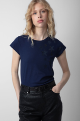 Skinny Rain Stars Strass Marine