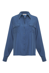2 Pocket Work Shirt Mediterranean Blue