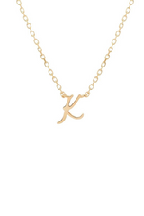 14k Gold Love Letter Necklace