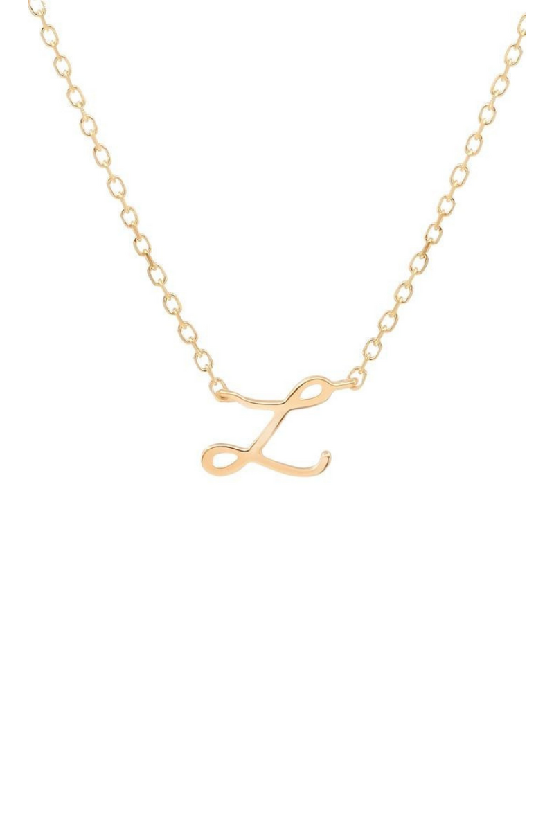 14k Gold Love Letter Necklace