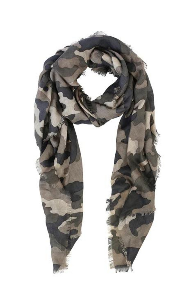 Tissue Scarf Camo Desert Taupe