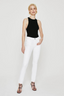 Mari High Rise Straight White