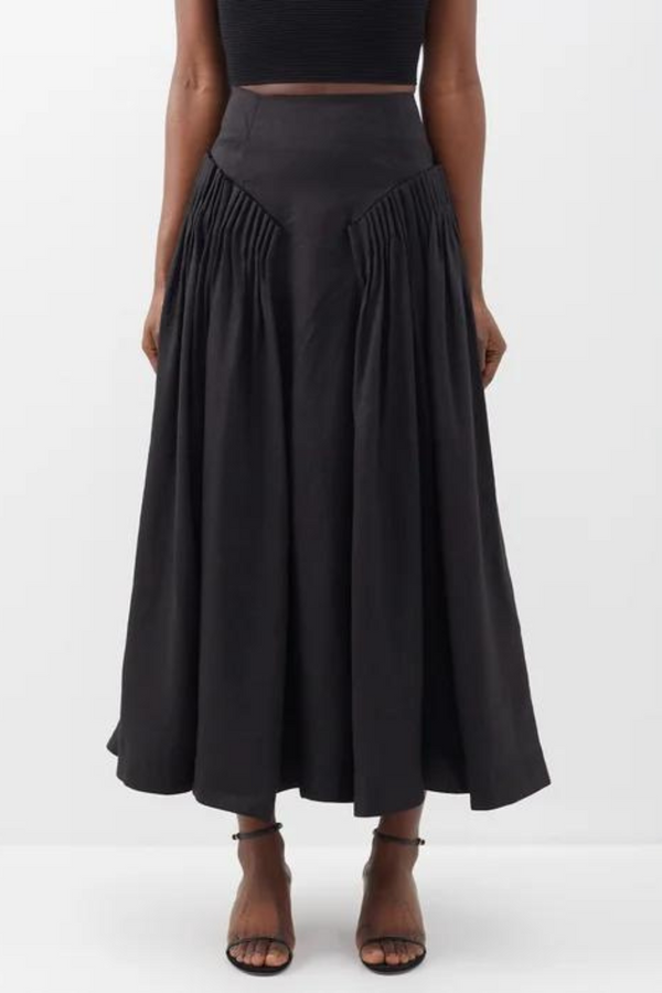 Yves Midi Skirt Black