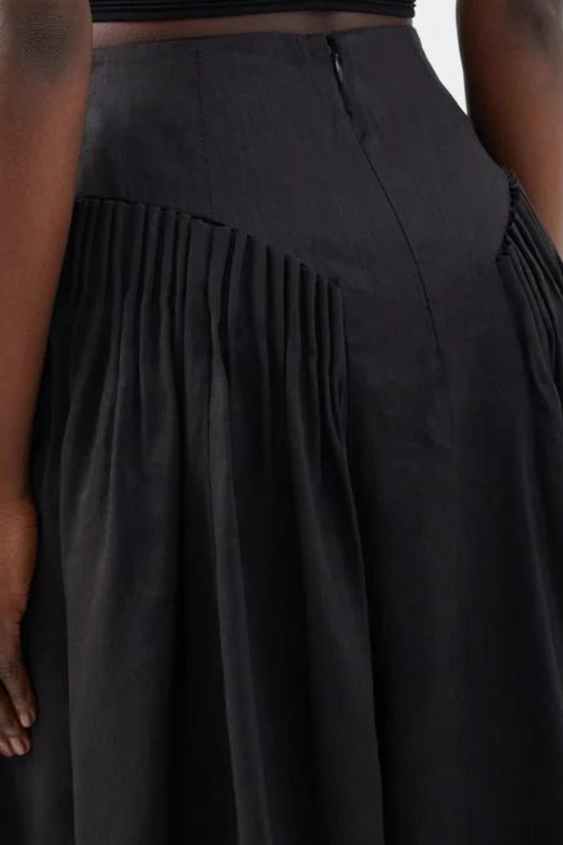 Yves Midi Skirt Black