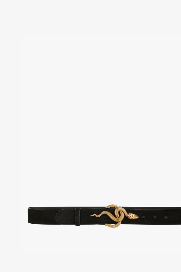 Ceinture 35mm Belt Suede Black