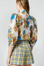 Pleated Short Lime Plaid