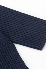 N.84 Cashmere Blend Oversized V Neck - Navy