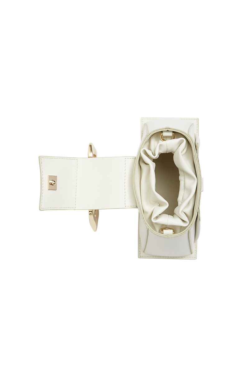 Thea Sculptural Handle Bag Ivory