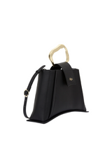 Thea Medium Sculptural Bag Black