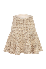 Julia Mini Skirt Tweed Cappuccino