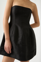 Baret Strapless Mini Dress Black
