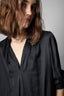 Tink Satin Blouse Black